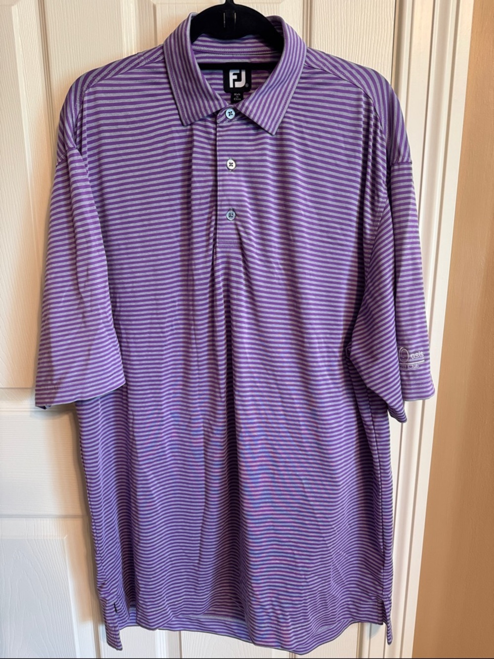 FootJoy Performance Men’s Purple Striped Polo